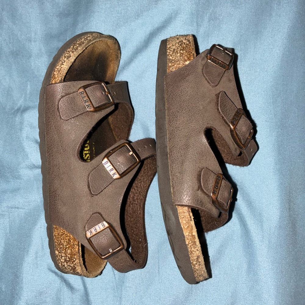 BIRKENSTOCK Roma Sandals Kid's Mocha Brown Slingback - EU 27 (US 9)